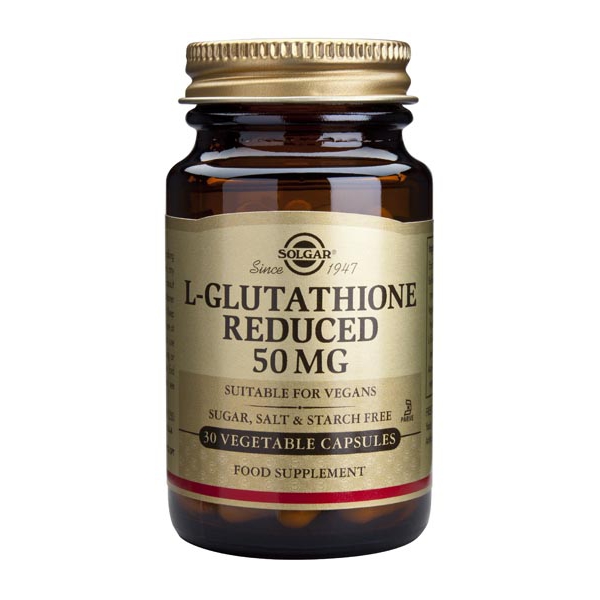 L-Glutathione 50mg 30 unités - acide-aminé soufré/antioxydant - Solgar